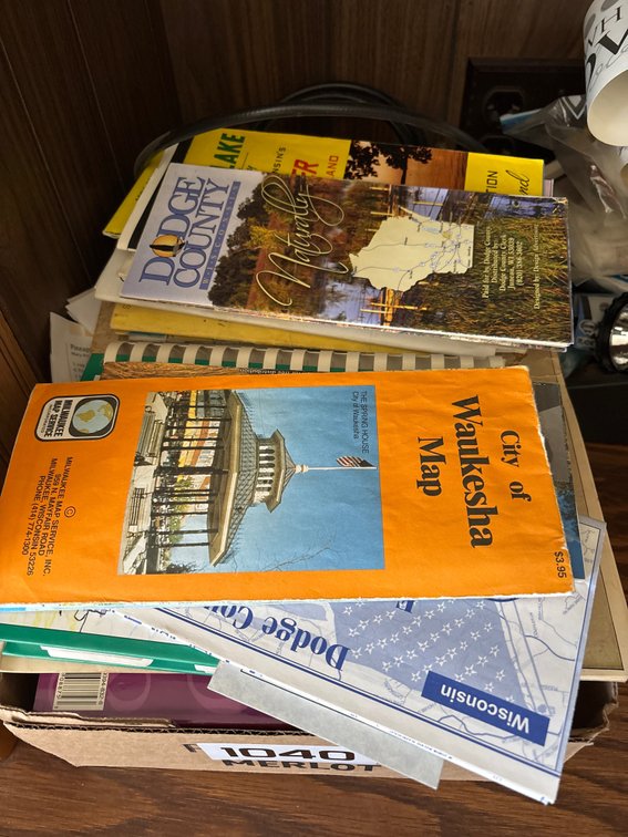 Cook Books, Maps and Needle Point Books