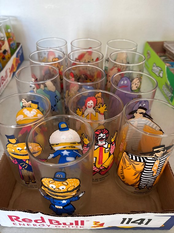 McDonalds Characters & Chipmunks Glasses