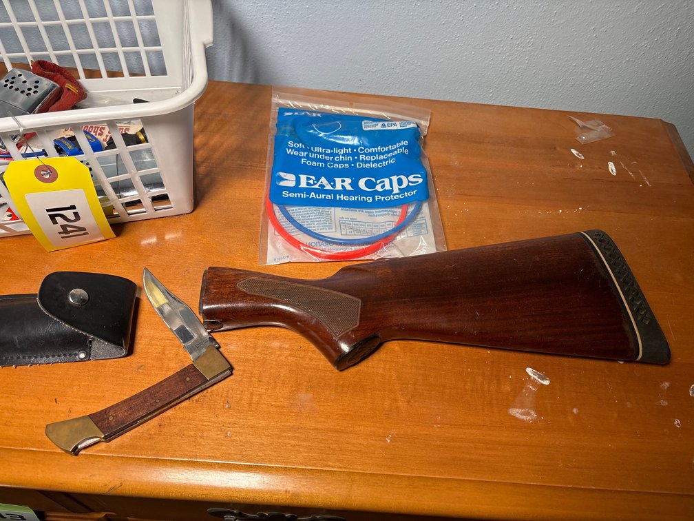 Remington Buttstock; Knife, Hand Warmers and more