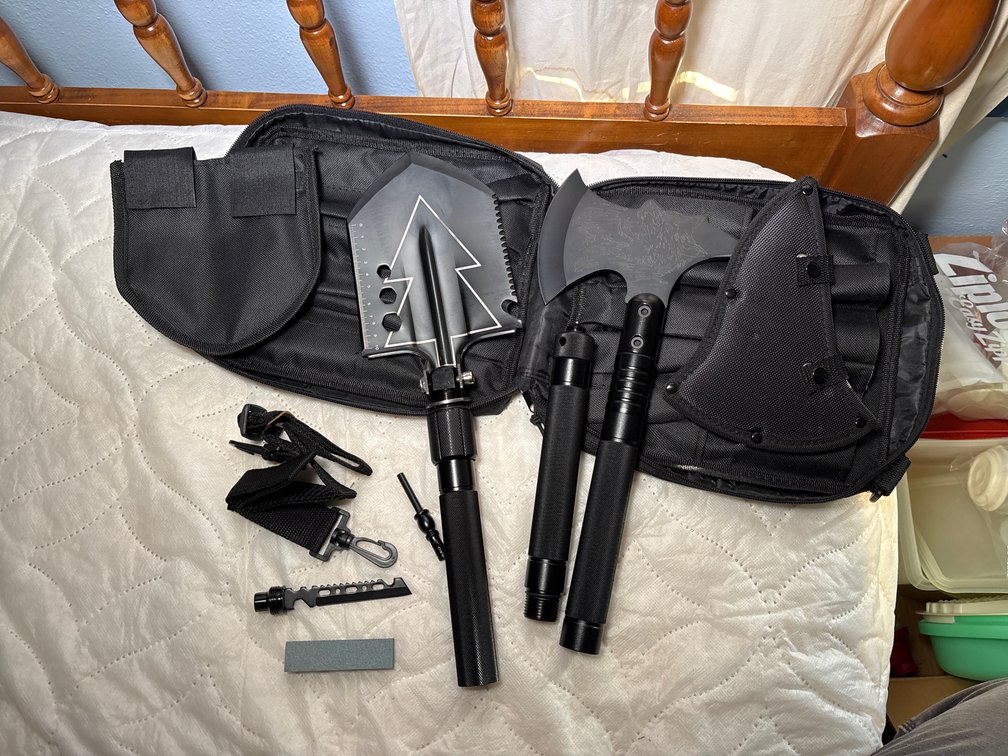 Survival Ax & Shovel Set