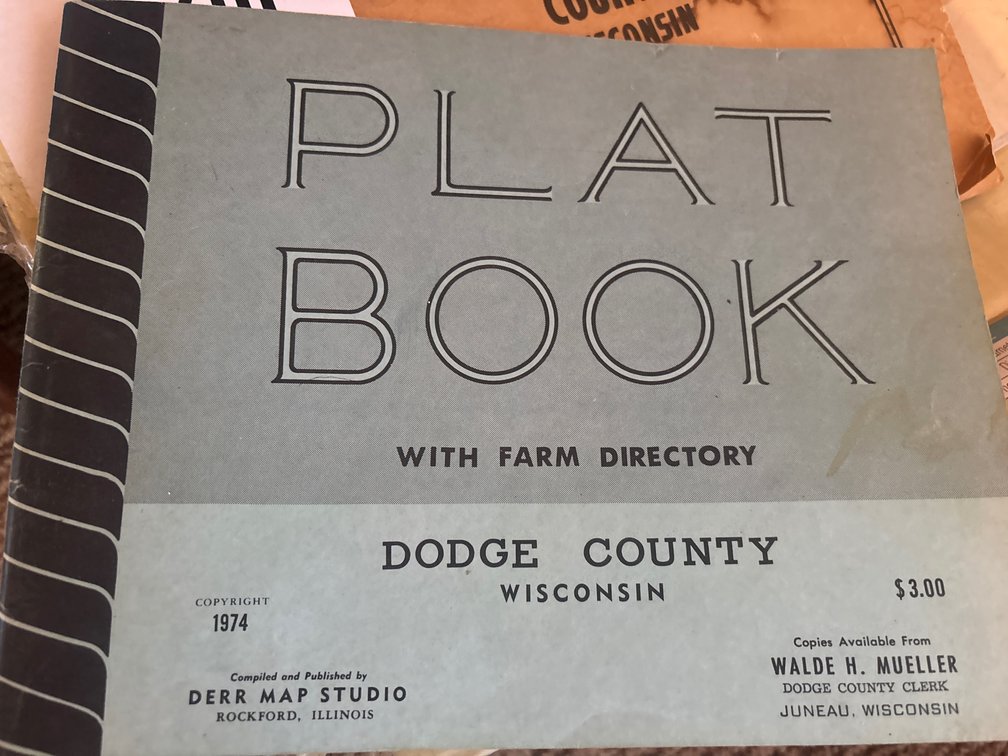1974 Dodge County Plat Book