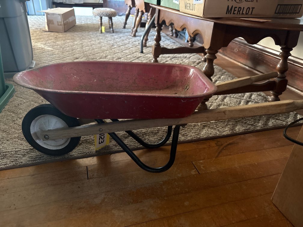 Radio flyer metal children’s wheel barrel