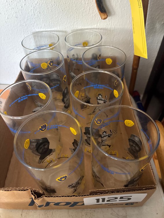 Vintage McDonald’s 1982 Milwaukee Brewers glasses