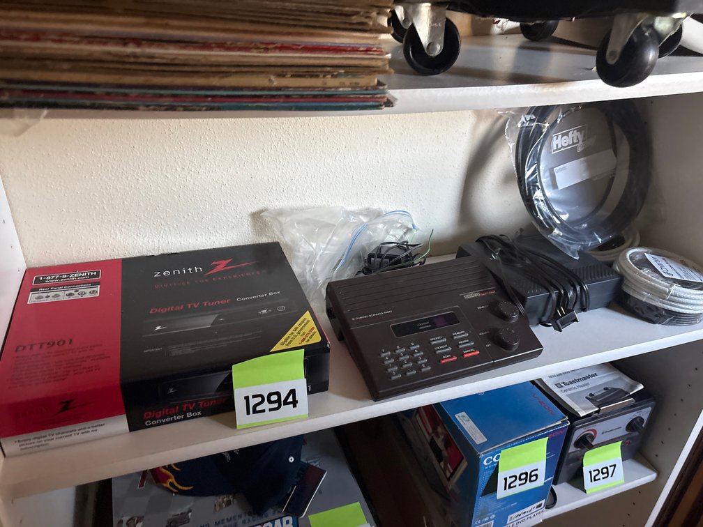 Digital tuner, Uniden scanner, coaxial cables