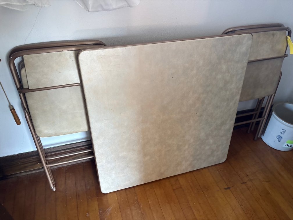 Card table and four chairs