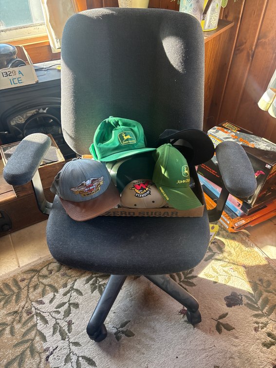 Ball caps, and office chair