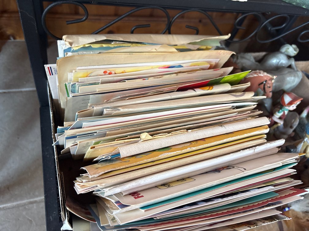 Vintage used greeting cards