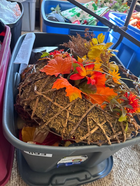 Tote Fall and Thanksgiving decor