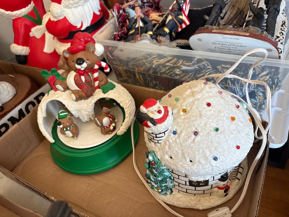 Lighted snow house, musical bear igloo