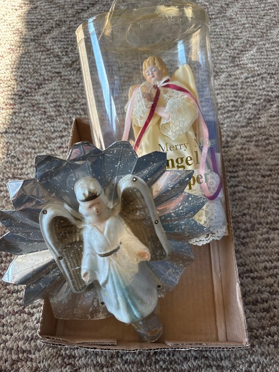 (2) Angel Tree Toppers