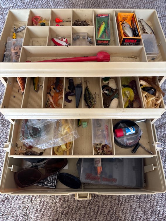Fishing Tackle Box & Contents