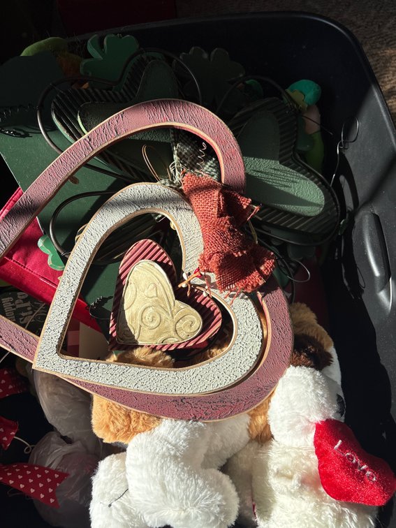 St Patricks/ valentines day decor tote