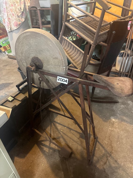 Vintage pedal grindstone