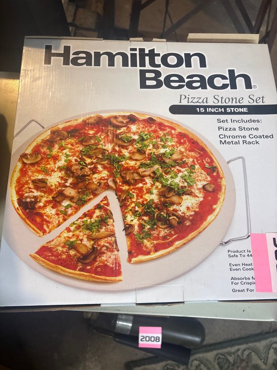 NIB Hamilton Beach Pizza Stone Set
