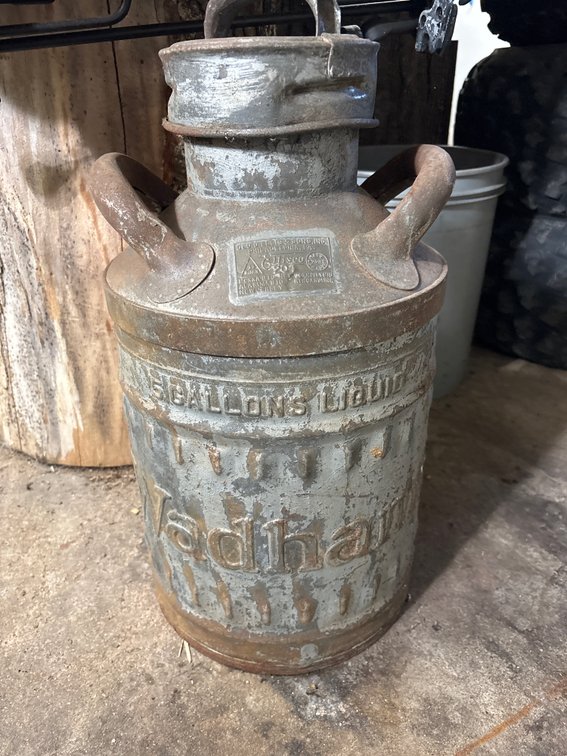 Wadham Ellisco Bulk Oil / Petroleum Metal Can