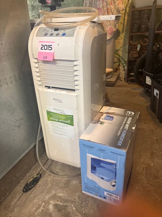 Portable air conditioner and warm mist humidifier