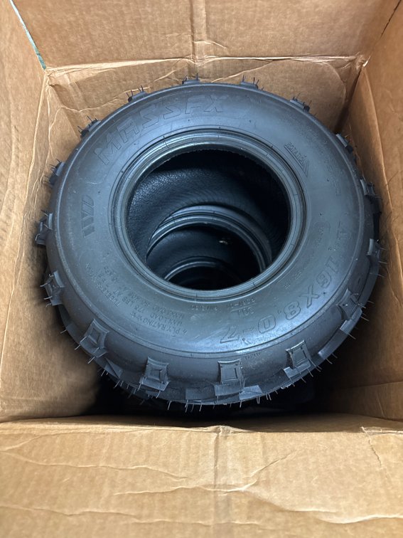 (4) New MASSFX 16x8.0-7 ATV / Go Cart Tires