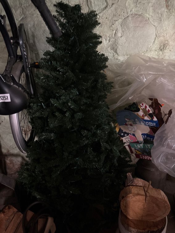 64 inch artificial Christmas Tree and lights