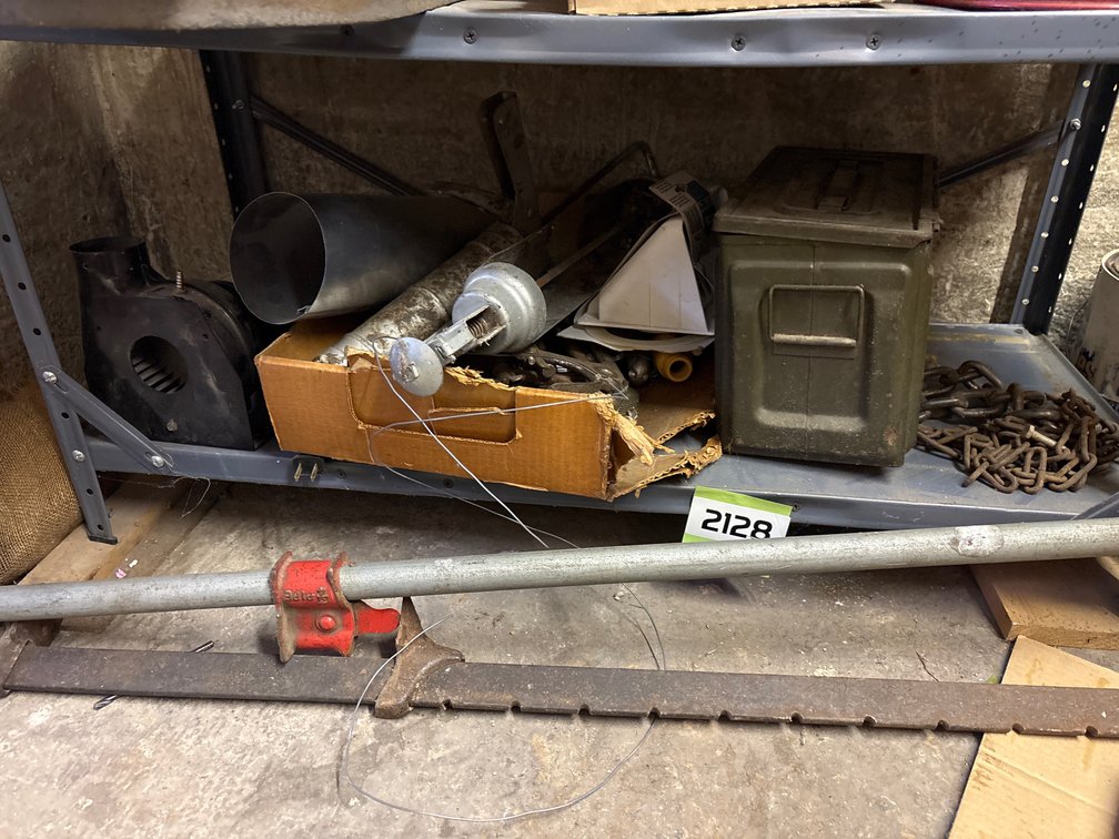 Clamps, ammo box, caulk guns, fan