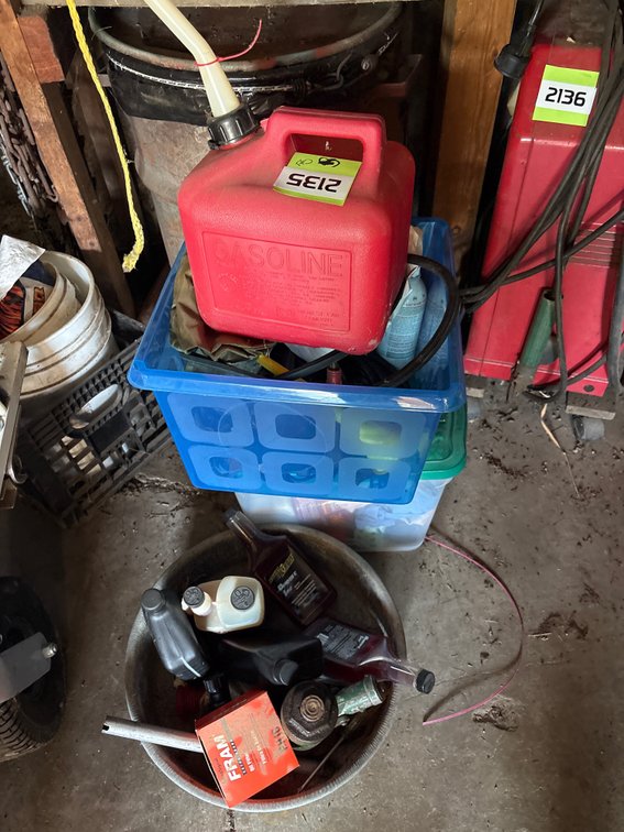 Car care, fluids, jumper cables, jack, fuel can