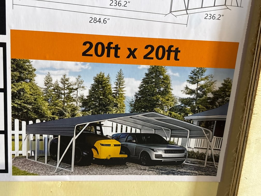 New 20ft x 20ft Carport