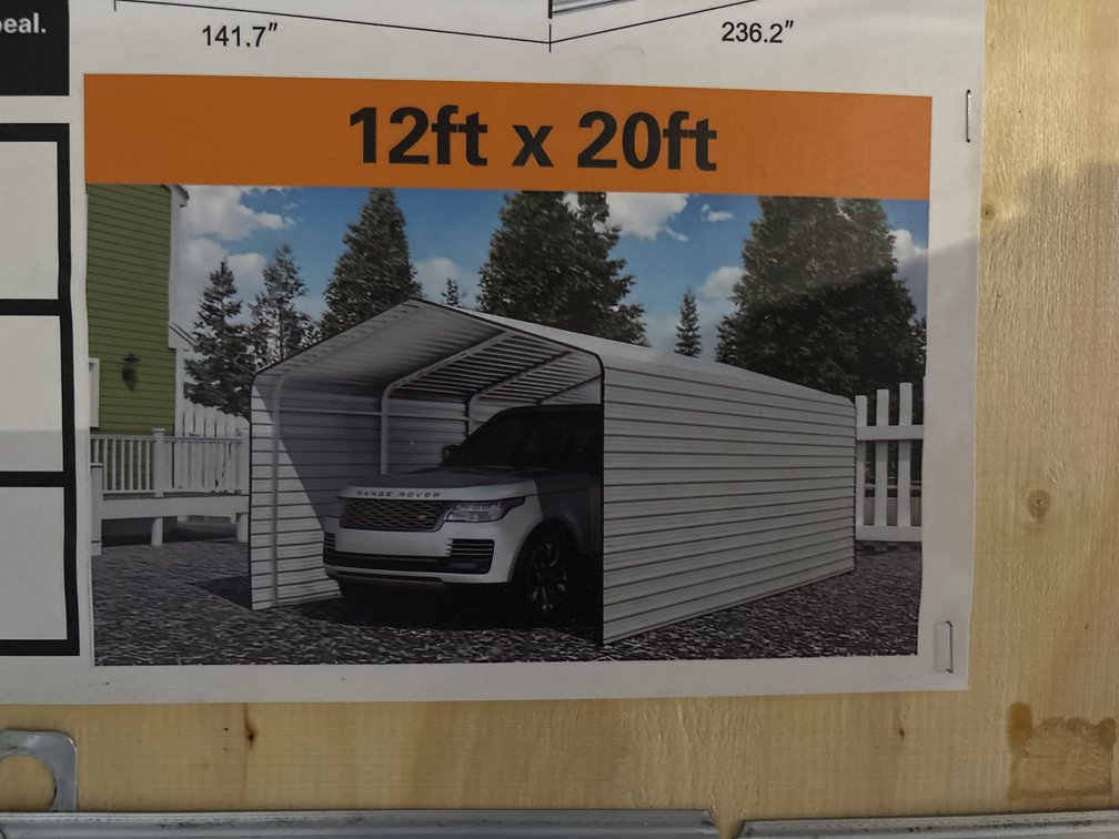 New 12ft x 20ft Carport
