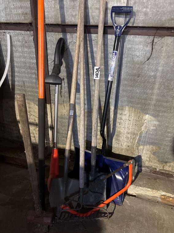 Yard Tools, Maul, Shovels, Rake