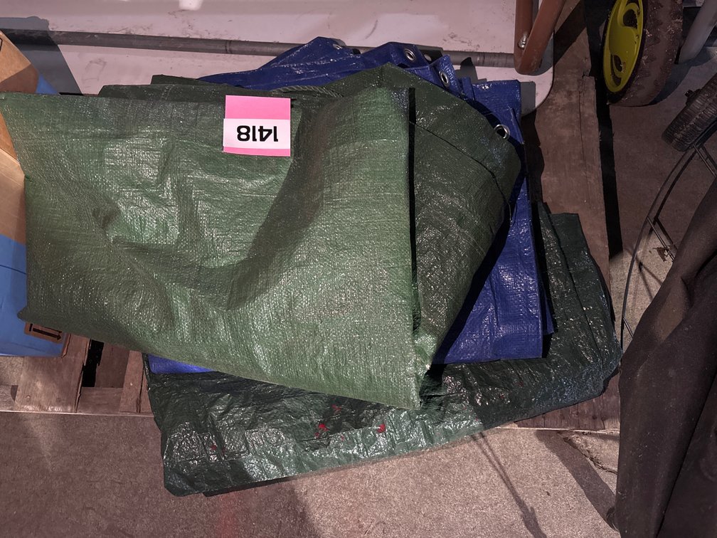 (3) Used Tarps