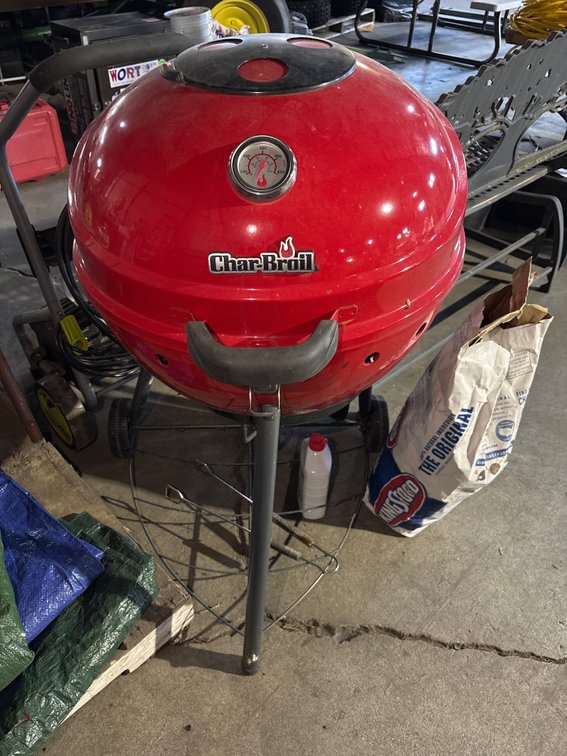 Red Char-Broil Charcoal Grill