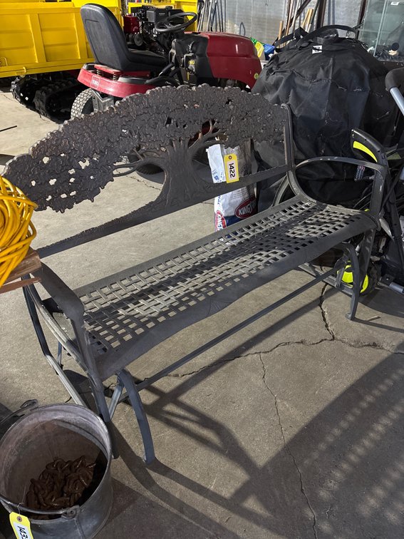 Swinging Metal Two Seater Bench