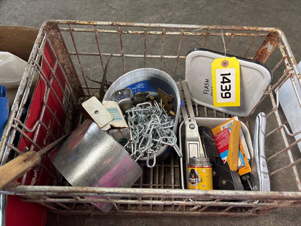 Crate with Staple Guns and Hardware