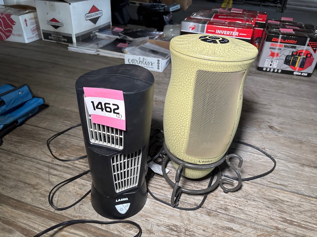 (2) Small Lasko Electric Heaters
