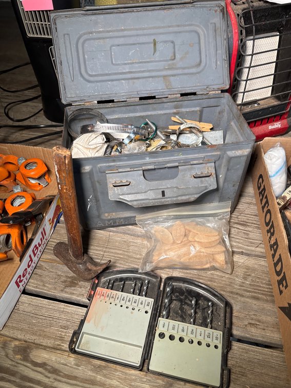 Ammo Can; Drills; Biscuits; Misc Hardware