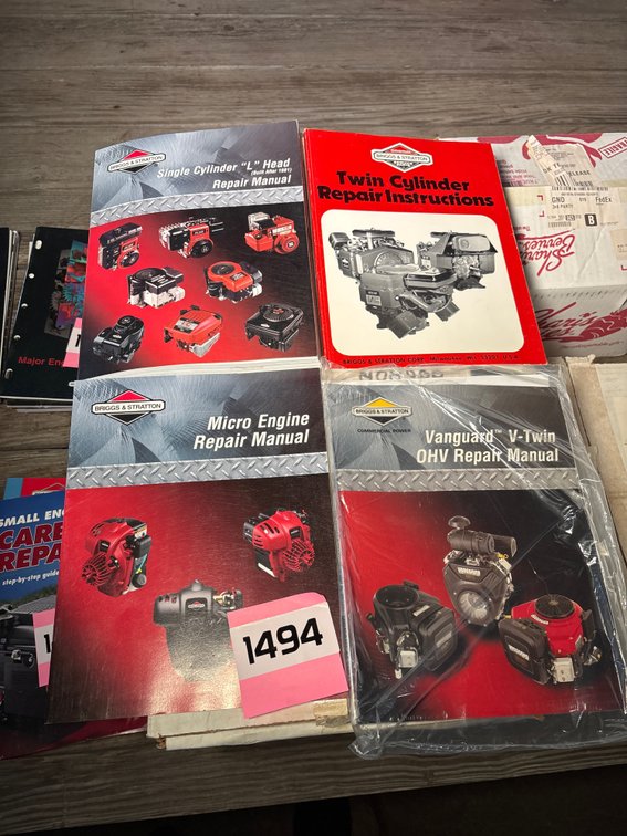 (4) Briggs & Stratton Repair Manuals