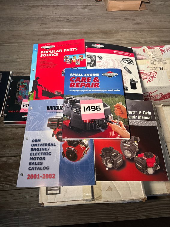 (3) Briggs & Stratton Catalogs & (2) Repair Manuals