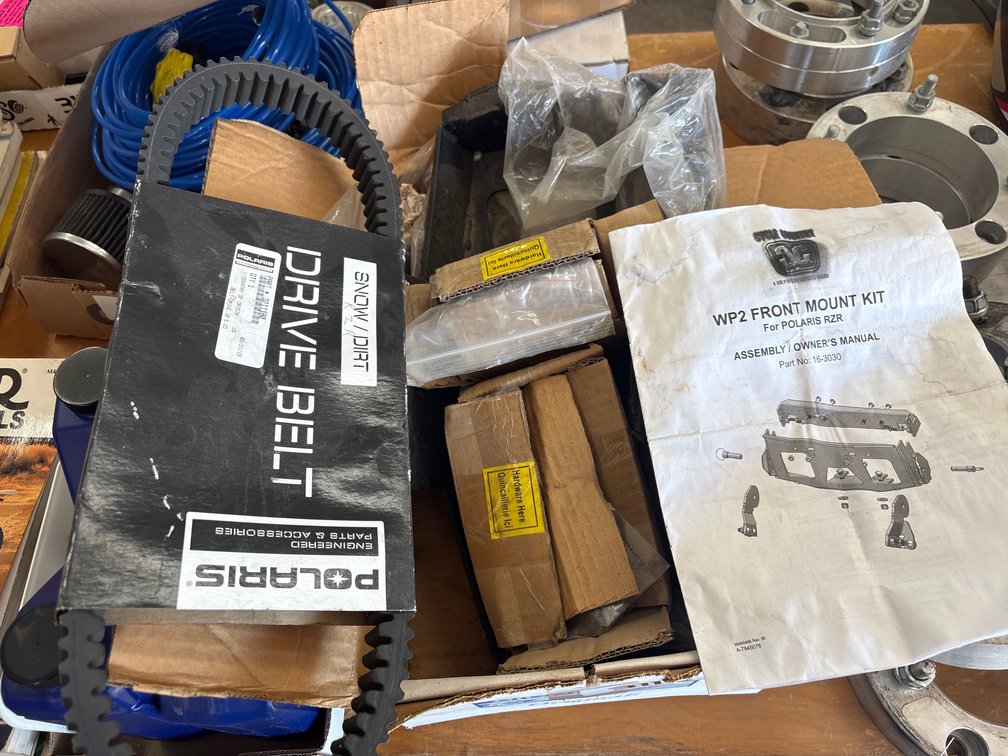 Polaris RZR front mount kit and Drive Belt