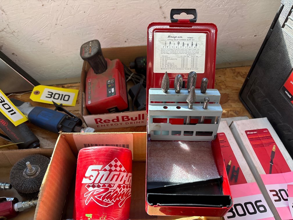 VWB800D Snap On Solid Carbide Burr Set