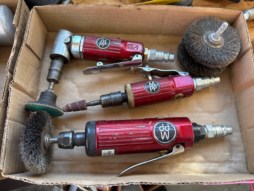 1/4” Die Grinder plus 2 Air Tools
