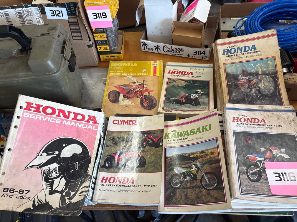 Clymer motorcycle and ATV manuals, Honda Service Manuals