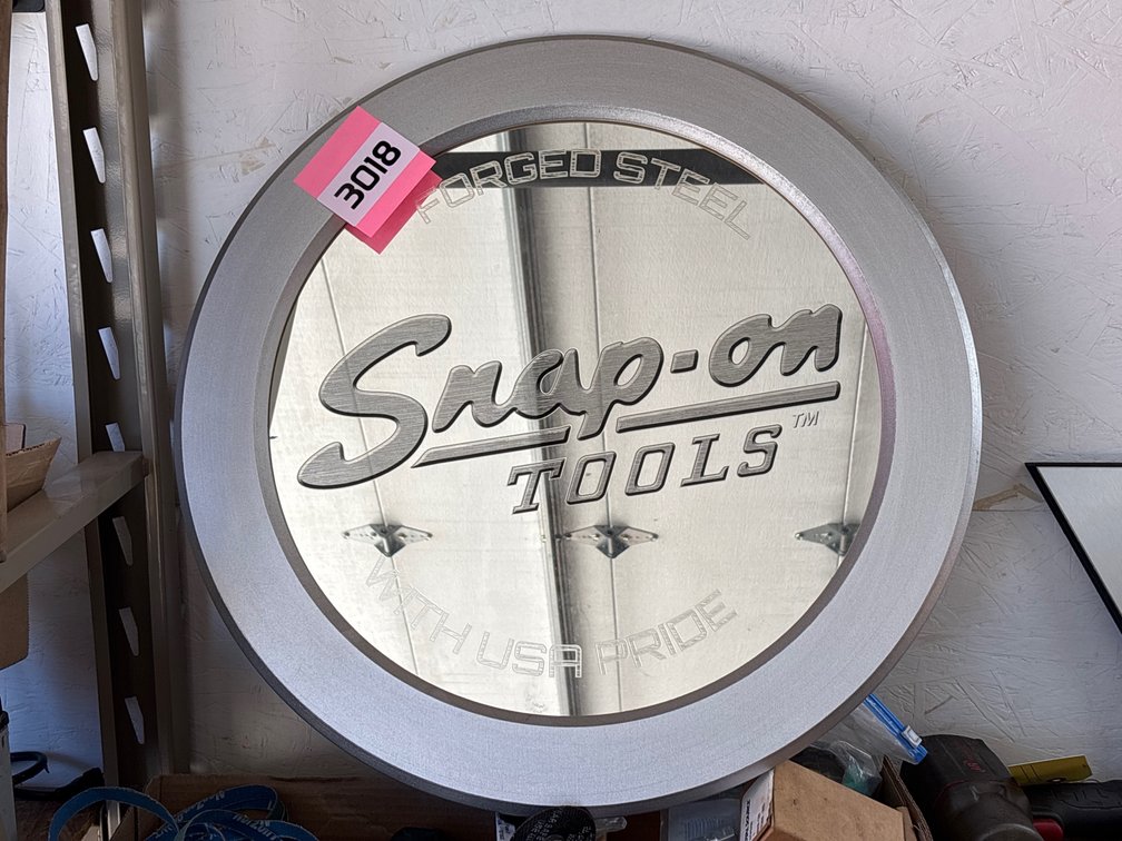 Snap On Tools Mirror Sign