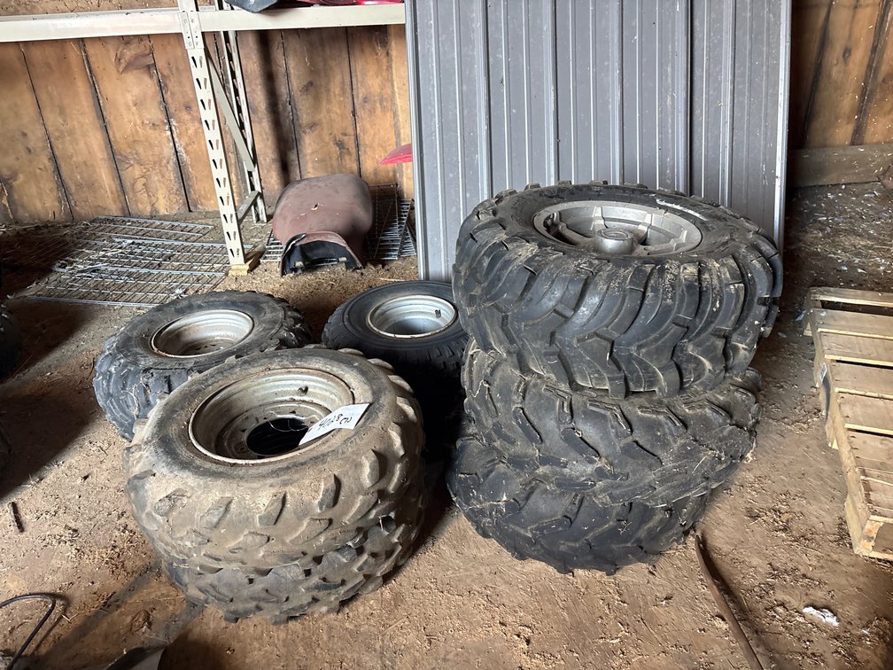 (7) ATV tires and rims