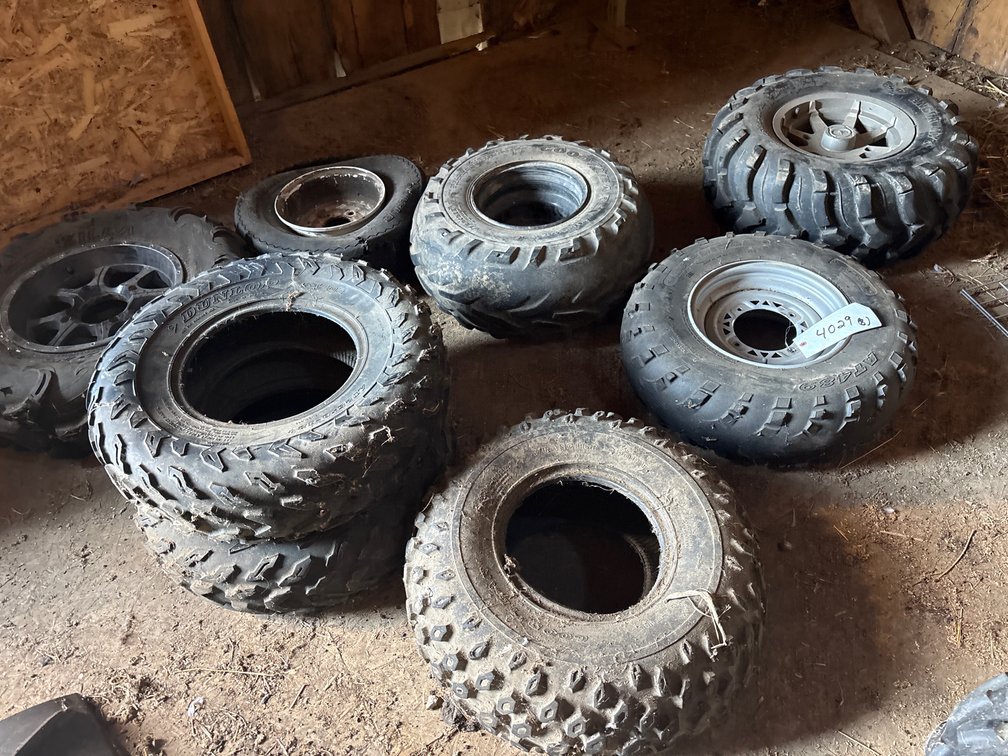 (8) ATV tires and rims