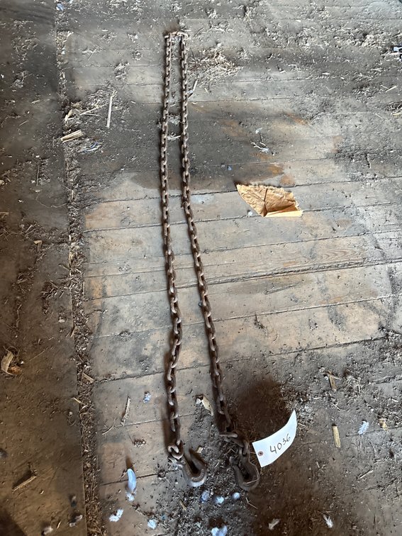 12 ft chain 3/8 inch links with 2 hooks