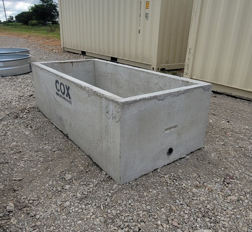 Image for 6 1/2 ft Rectangle Concrete Water Trough