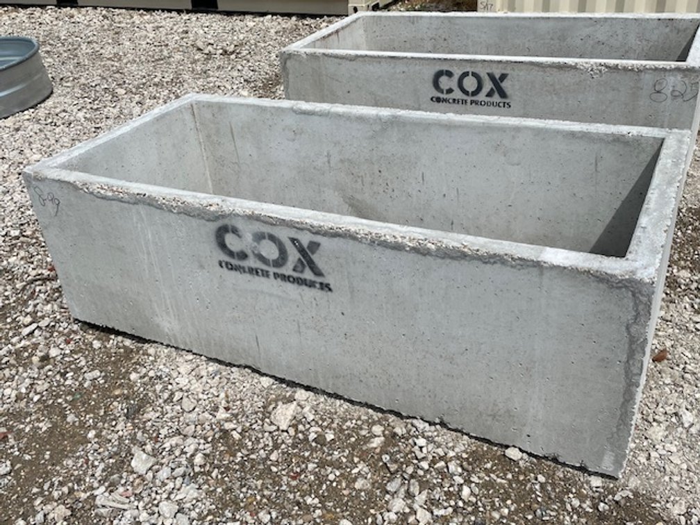 Image for 6 1/2 ft Rectangle Concrete Water Trough