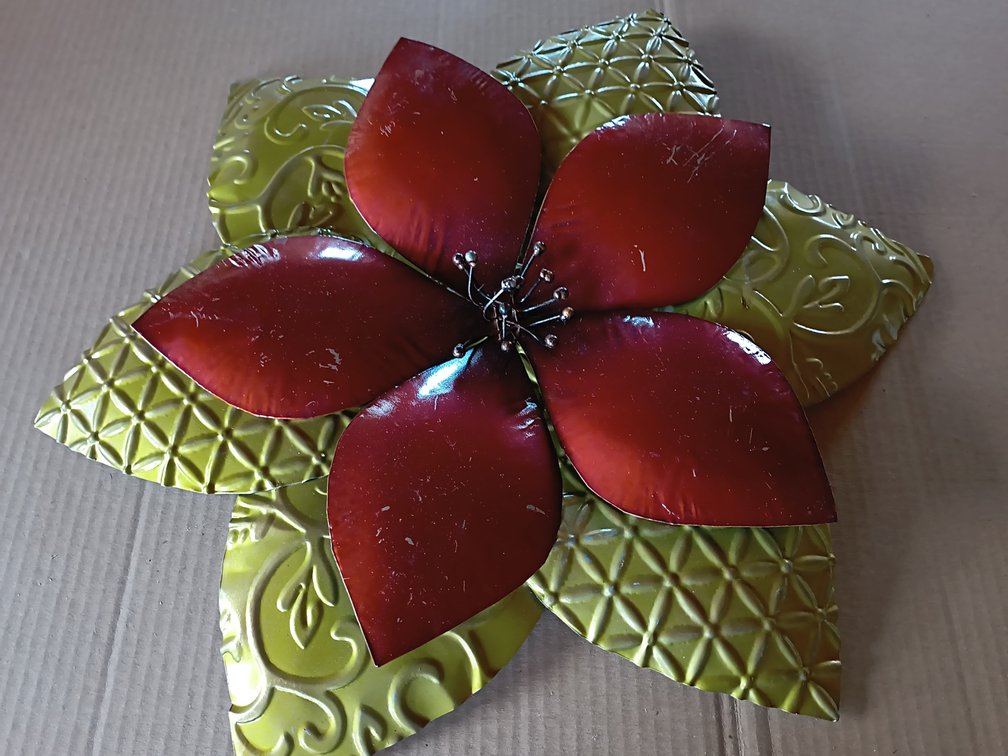 Metal Outdoor Flower Art