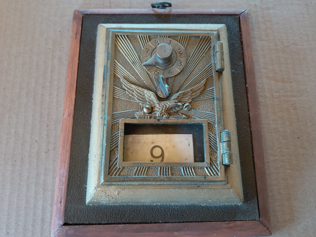 Vintage Post Office Box Door