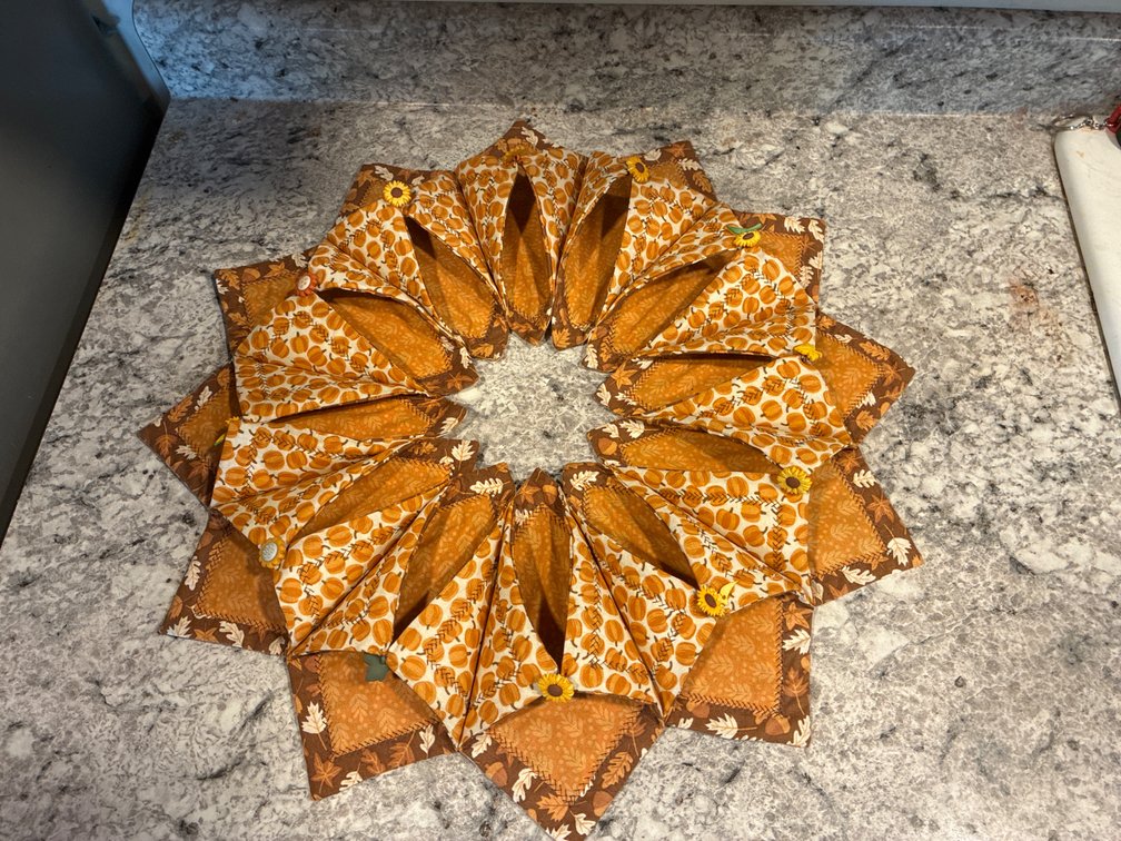 Hand Made Cloth Table Centerpiece