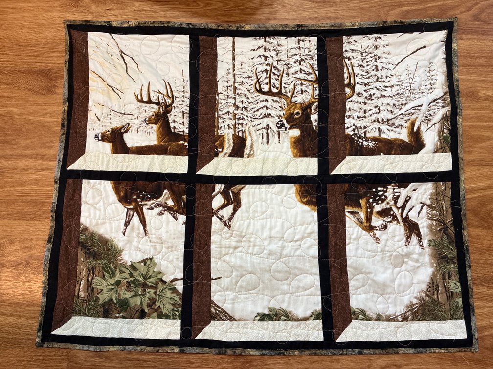 Hand Quilted Deer Wall Hanging