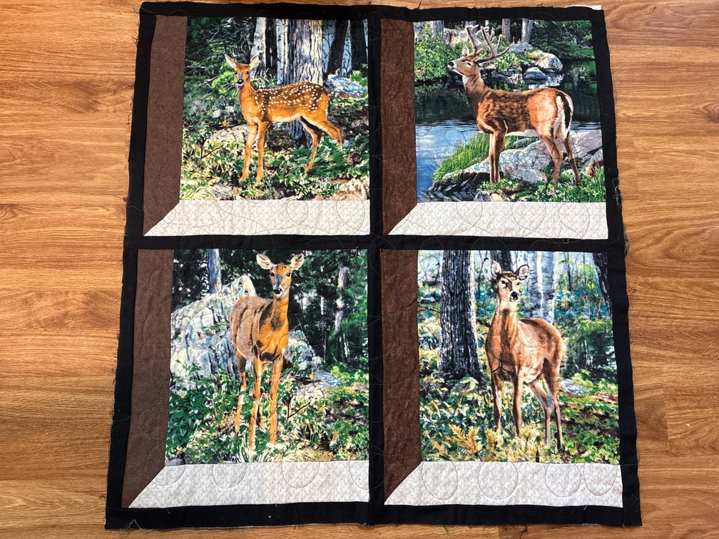 Hand Quilted Deer Wall Hanging